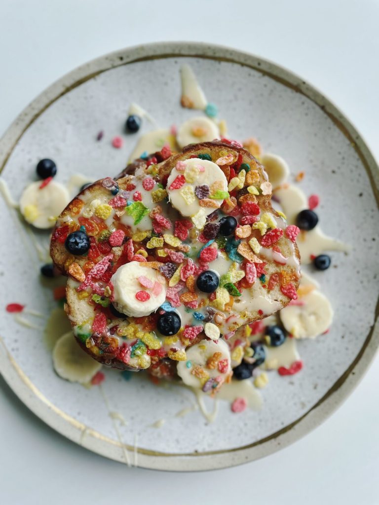 Fruity Pebble French Toast